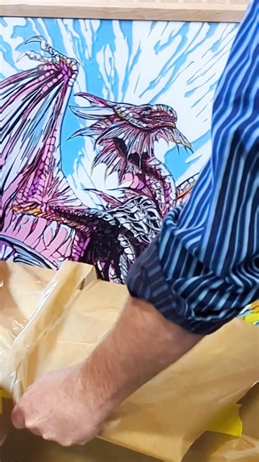 D&D silver dragon made entirely out of resin