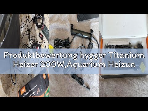 Produktbewertung hygger Titanium Heizer 200W,Aquarium Heizung Aquarium Heizstab mit Display LED Cont