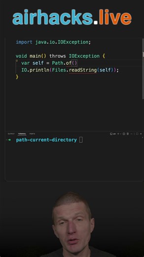 Current Working Directory with "" and "." #java #shorts #coding #airhacks