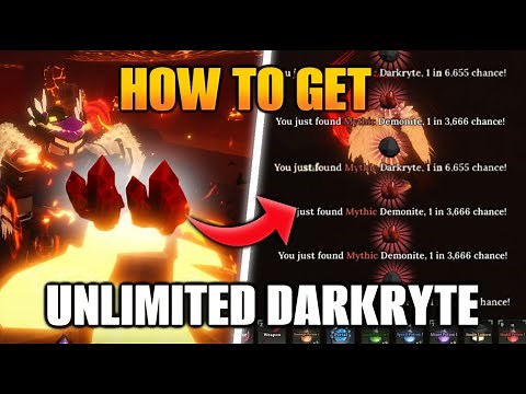 (HURRY BEFORE PATCH!) Best Method to FARM Volcanic Rocks to get Darkryte and Demonite in The Forge