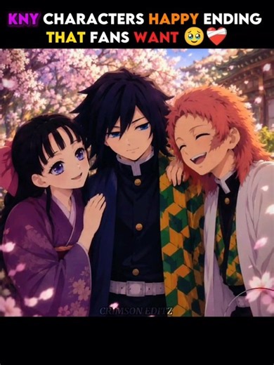 Kny Characters Happy Ending That Fans Want 🥹❤️‍🩹 #demonslayer #shorts #anime #animeedit #trending