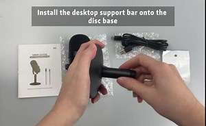 AIHOOR Computer USB Condenser Microphone with USB-C Plug Adaptor, Cardioid Mic for PC/MacBook/Android Phone Gaming, Streaming, Zoom Conference, YouTube Podcast, Course Recording (Desk Stand Kit)