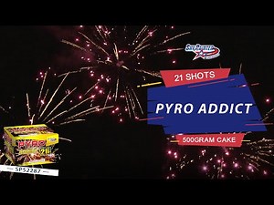 SKY PAINTER FIREWORKS 500GRAM SP52287 PYRO ADDICT 21shots CAKE FIREWORKS