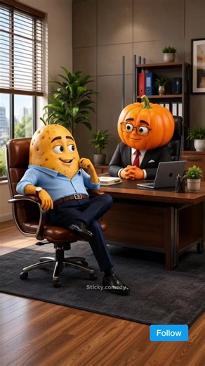 Doing the work of three people deserves a raise... or does it? 😂 Watch this hilarious office showdown till the end! 🤣💼 #OfficeComedy #FunnyReels #PixarStyle #comedyshorts