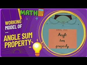 Working model of Angle sum property || Easy way to make and Explanation ||