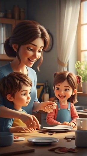 Mom Teaches the Most Important Kitchen Skill (It's Not Cooking) 👩‍🍳✨ #ChildSafety #Parenting