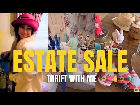 Come thrift with me Estate Sale & thrift Haul