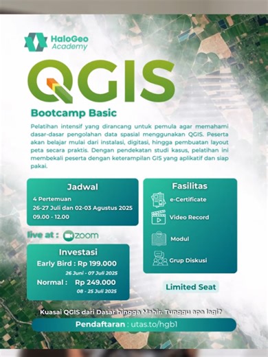 QGIS Bootcamp Basic: Pelajari GIS dari Nol!