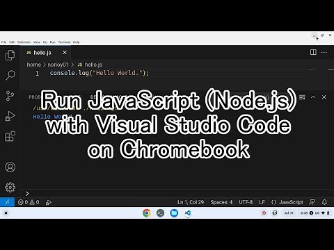 Run JavaScript (Node.js) with Visual Studio Code on Chromebook
