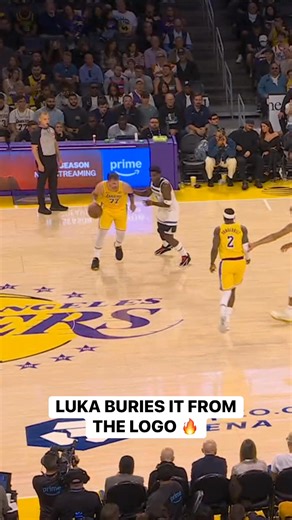 629K views · 6.8K reactions | Luka Dončić is FEELING it as he drills the 3 from the logo! ‍ MIN-LAL • LIVE on Prime Video ➡️ https://www.nba.com/how-to-watch-game-redirect/0022500019?platform=Facebook&surface=Post | NBA | Facebook