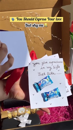 growwithgunnu on Instagram: "POV: I’d cry if someone gave this to me🥺❤️ Because who wouldn’t want a box full of love (and chocolate)🍫💌 Tag/share with someone who deserves a box full of love like this❤️✨ Follow @growwithgunnu @gunvee___ #diy #diygift #giftideas #giftidea #papercrafts #gifting #lovegoals #handmadecards #couplegoals #handmade #giftideasforher #giftideasforhim #viral #trending #fyp #explorepage #foryoupage #aesthetic #bhfyp #giftcards #gifthamper [DIY, DIY ideas, diy gifts, gifts