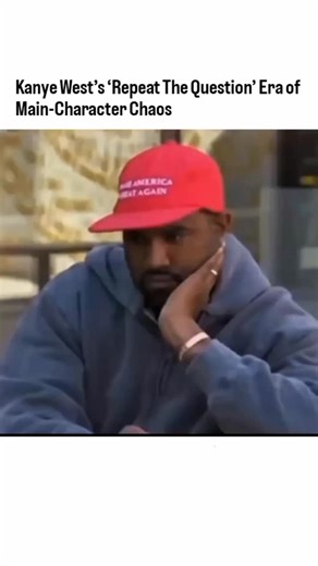 memes on Instagram: "Kanye West turned a simple interview slip into a defining moment of hip-hop meme culture when he dramatically answered a live question with the bold, theatrical line: Can you repeat the question? The humor didn’t come from the phrase itself — it came from the contrast. A confident rap innovator known for commanding stages, pushing creative boundaries, and delivering unpredictable media moments suddenly needing a question replay, but requesting it like an Oscar monologue inst