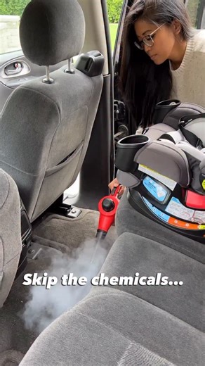 THIS is your sign to deep clean your car. The Grant’s Handheld Steam Cleaner is our Tool of the Week. Only $39.99. #detailing #steamclean | Harbor Freight