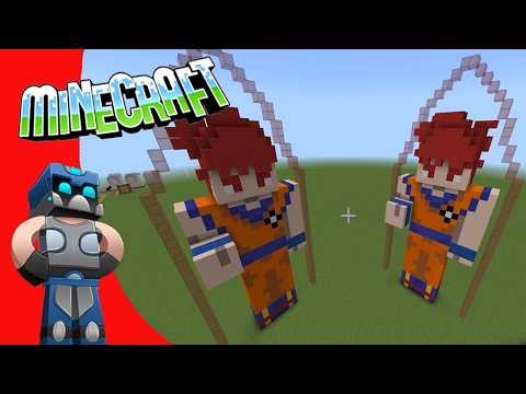 Minecraft: How to Make a Goku God Skin Tutorial