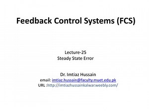 Feedback Control Systems ( FCS ) - SlideServe