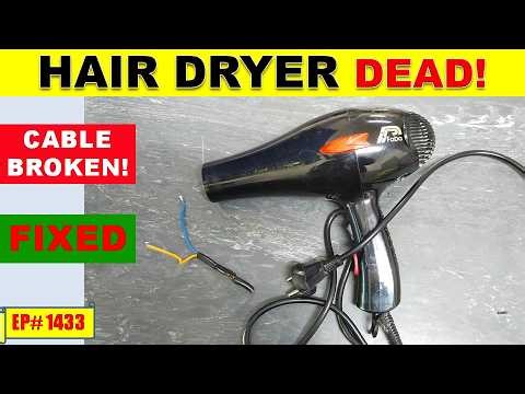 Dead Hair Dryer Repair | Broken Cable Fixed | Haseeb Electronics EP#1433