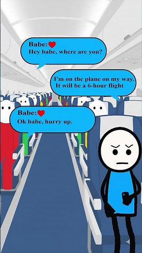 Should I Fly Faster? 😂 Plane Flight Meme | #stickfigure #Shorts #animationmeme