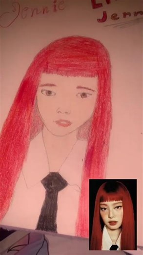 Draw Jennie! Draw Jennie with Madi! #jenniekim #drawing #drawwithmadi