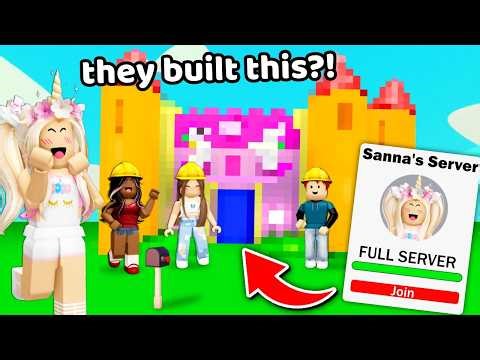 I Let the Entire Server Build My House in Adopt Me