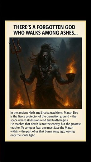 The Forgotten God of the Cremation Ground 🔥 Who Is Masan Dev? | #shorts