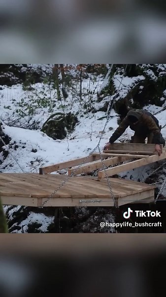 Part 2 - Building a Unique House in the Air #bushcraft #build #camp #camping #survival #shelter #wildlife #outdooradventures #outdoor #viral #fyp #foryou