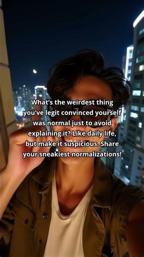 What’s the weirdest 'normal' thing you convinced yourself of?