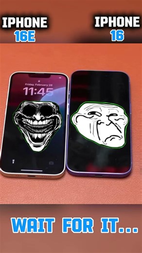 iPhone 16 vs iPhone 16E Speed Test ⚡#iphone #shorts