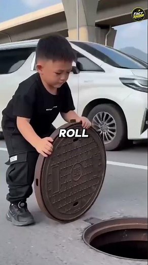 The Genius Design of Manhole Covers 👷‍♂️ #construction #engineering