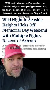 Wild start to Memorial Day weekend in Seaside Heights! Multiple fights broke out, leading to dozens of arrests, as reported by Shore News Network. Police were out in force to manage the chaos. Stay safe out there, folks! #NewJersey #jersey #nj #jerseyshore @followers @everyone | Wake Up NJ