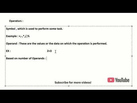 Introduction to Operators (Easy Explaination)