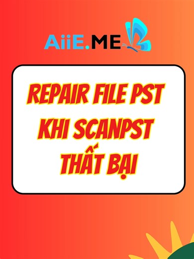 Repair File PST Khi ScanPST Thất Bại Bạn đang đau đầu vì file PST bị lỗi và công cụ ScanPST không thể sửa được? 😥 Đừng lo! Trong video này, mình sẽ hướng dẫn bạn cách Repair PST File khi ScanPST thất bại, giúp khôi phục email Outlook nhanh chóng, an toàn và hiệu quả.