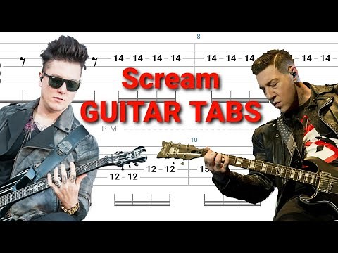Avenged Sevenfold - Scream | Rhythm & Lead GUITAR TABS | Tutorial | Lesson