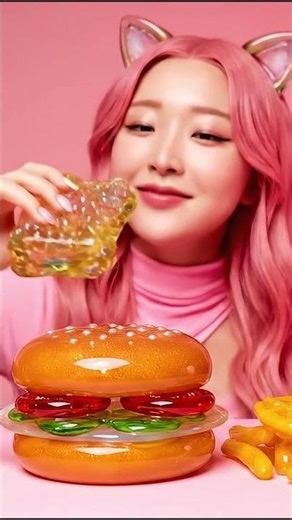 Glass Fast Food Challenge 🍕🥤 ASMR Eating Simulation (AI Ultra Realistic)