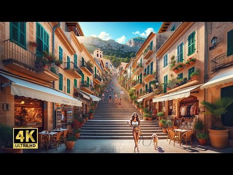Pollença Spain Walking Tour 🇪🇸 | Discover Mallorca’s Hidden Gem in 4K