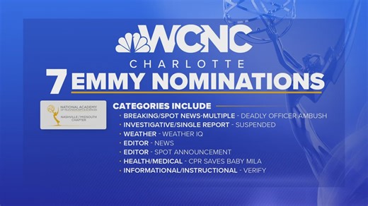 WCNC Charlotte nominated for 7 regional Emmy Awards