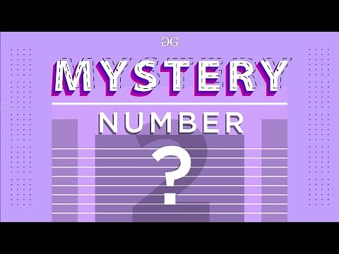 Mystery Numbers | GeeksforGeeks