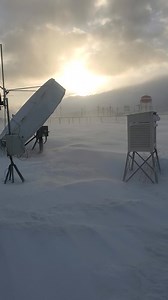 A unique sunset at the NWS Flagstaff this evening. Our version of the arctic. We would be excited to see any photos you have to share. | US National Weather Service Flagstaff Arizona