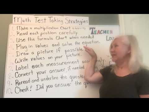 Math Test Taking Strategies 