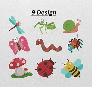 Insects Embroidery Design - Etsy