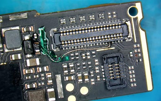 小米手机开机有显示没灯光，原理图解释此种情况！飞线解决！