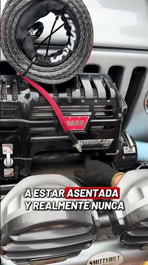 How to install winch cable part 1 Grease smear #jeepwrangler #jeep #warn #offroad #4x4 #winch