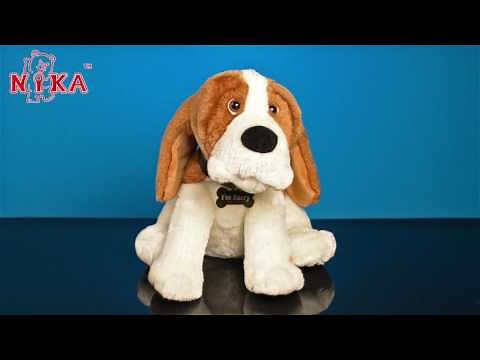 Stuffed Dog sings "I'm sorry" by Brenda Lee - Nika International Musical Animated Stuffed Plush Toy