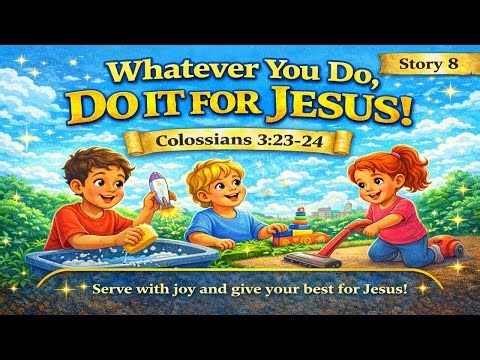 Whatever You Do, Do It For Jesus| Bible Story for Kids | Colossians 3: 23-24 Kids Story