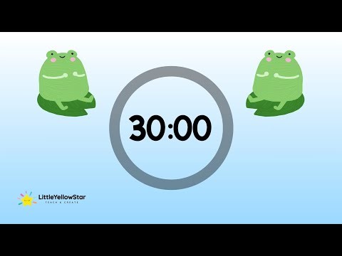 Cute Frog Timer – 30 Minute Countdown With Chill Music | Classroom Timer For Kids