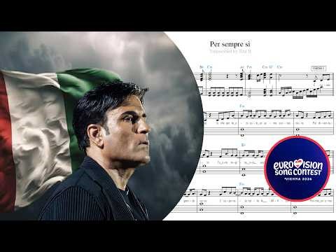 Sal Da Vinci — Per sempre sì — Piano Sheet Music — Eurovision 2026