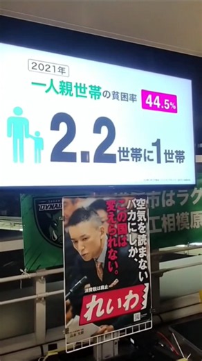 れいわ新選組山本太郎代表小田急小田原線小田急相模原駅街宣展望の一部