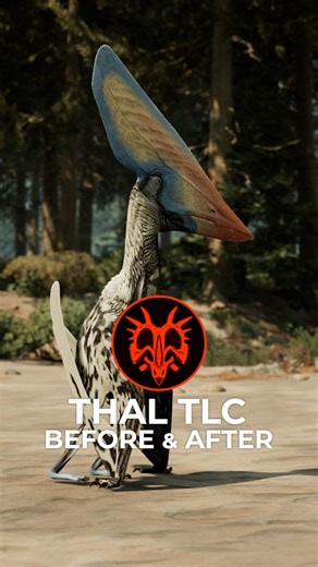 The Thalassodromeus got a model update with its TLC! Check out the amazing new models for each species: Sethi, Cuneumi, and Robustus, as well as its more paleo-accurate size. What are your thoughts on the model updates? #pathoftitans #dinosaurs #dinosaurgame #game #gaming #thalassodromeus #dinoTLC | Path of Titans