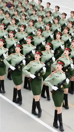 橄榄绿女兵持枪舞蹈太惊艳！军歌伴奏整齐舞步超治愈