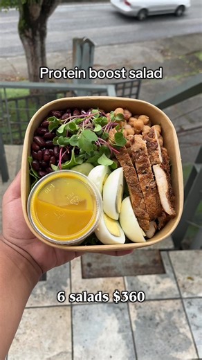 Healthy and tasty meal prep salads for the week. WhatsApp 382-6299 to order. #trinidad #fyp #trini_tiktoks #salad #healthy