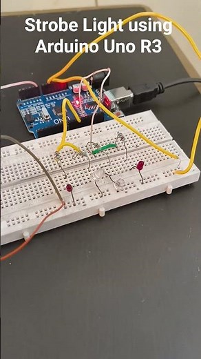 DIY Strobe Light with Arduino ⚡ | Easy Arduino Project #Shorts ‪@buildIot‬ #iot #robolights